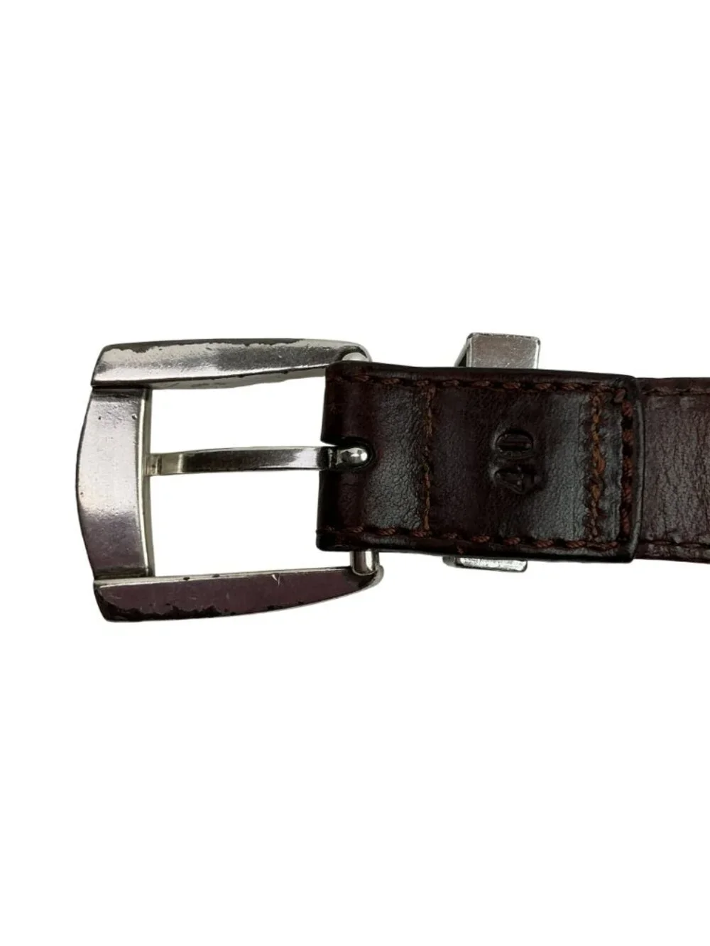 Vintage The Territory Ahead Western Style Leather Braided Belt With Silver Buckl